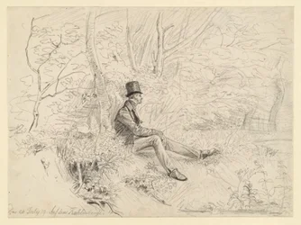 Resting Gentleman in the Forest on Kahlenberg