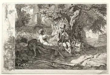 The Artist Resting with His Guide