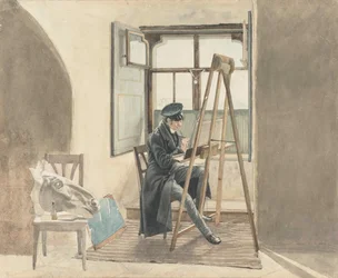 The Painter Johann Adam Klein Before His Easel