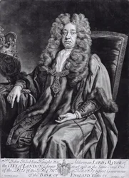 Sir John Houblon engraved by R. Williams