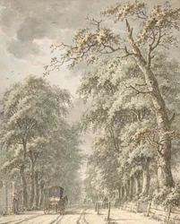 The Amstelveen Road from Amsterdam towards Amstelveen, mid-18th-late 18th century