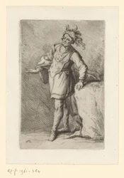 Standing Warrior with Feathered Beret (Soldiers from Classical Antiquity)