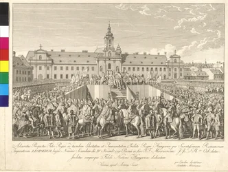 Coronation of Emperor Leopold II to the King of Hungary in Bratislava on 15th November 1790