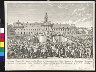 Coronation of Emperor Leopold II as King of Hungary in Bratislava on 15th November 1790