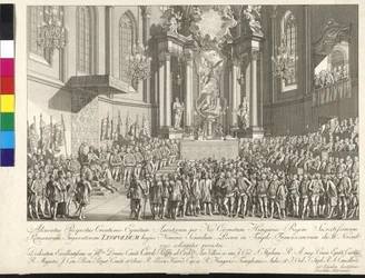 Coronation of Emperor Leopold II to the King of Hungary in Bratislava on 15th November 1790