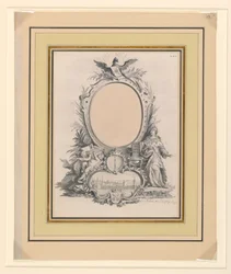 Design for the Frame of the Portrait of Frederick V, King of Denmark