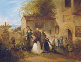 At the Cemetery ("The Bride at the Grave")