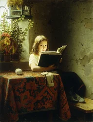 A Girl Reading, 1871