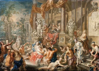 Fountain Scene in Front of a Palace, 1731-1734