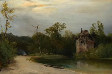 Park Landscape in the Early Morning