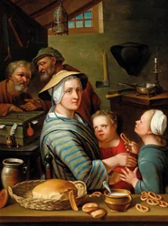 A Kitchen Interior with Figures, Second Half of the 18th century