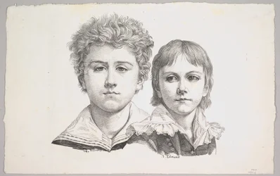 Portrait of the Rabe Children: Hermann, age 14 and Edmond, age 7
