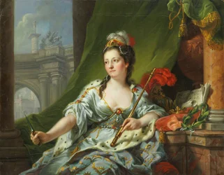 The Muse Melpomene (the nine muses, 1771)