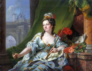 The Muse Melpomene (the nine muses, 1771)