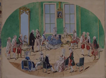 Grand Duke Pavel Petrovich and Grand Duchess Maria Fyodorovna in Vienna in 1782