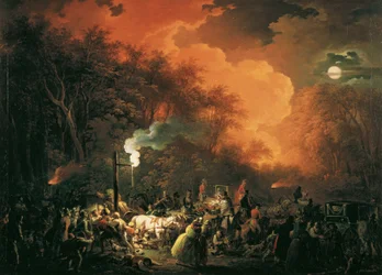 The End of the Stuwer Fireworks on May 7, 1833