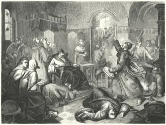 A Finnish sorcerer foretelling the imminent death of Ivan the Terrible