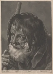 Portrait of a Man with a Staff