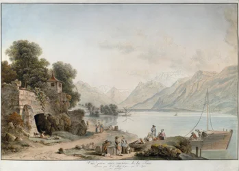 View from La Tour-de-Peilz on Lake Geneva