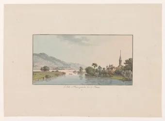 View of Isle Saint-Jean in Lake Biel