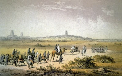 Heinrich Barth approaching Timbuktu, c.1860