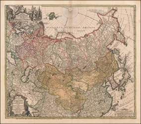 1739 map of Russia and Tartary