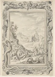 Study for Serpents Sent to Destroy the Sinners, Plate 360, Physica Sacra