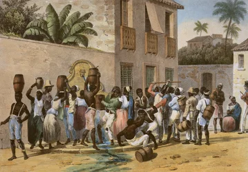 Water Carriers, engraved by Deroi, published by Engelmann and Company, Paris, 1835