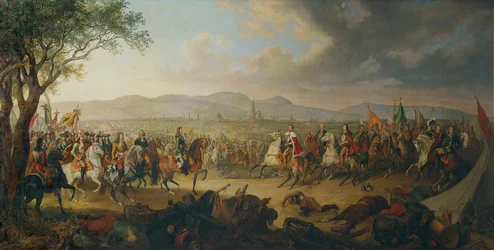 Emperor Leopold I and King Jan III Sobieski before Vienna