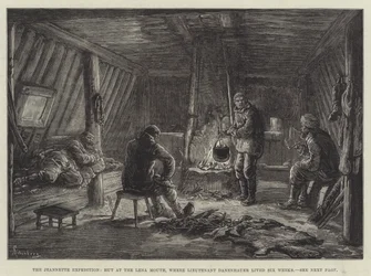 The Jeannette Expedition, Hut at the Lena Mouth, Where Lieutenant Danenhauer Lived Six Weeks