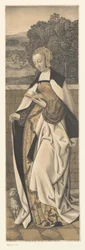 Saint Agnes with Lamb (series title) Works from the Collection of the Boisserée Brothers (series title)