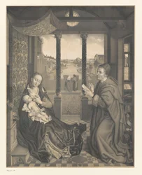 Saint Luke Drawing the Virgin and Child from the Collection of the Boisserée Brothers (series)