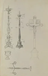 Detail Study for the Laying Out of Juliana Krafft and Her Daughter Ludovica