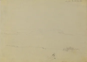 Landscape Sketch from Lake Balaton