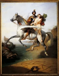 Ruggero and Angelica Riding the Hippoclaw