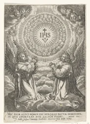 Angels Adoring the Monogram of Christ