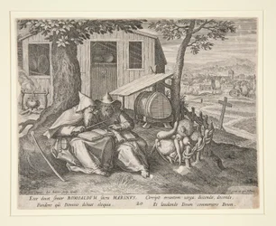 Saints Romualdus and Marinus (from Oraculum Anachoreticum, 20)
