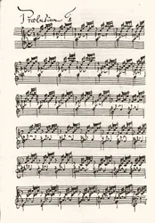 Page of a sheet music for Johann Sebastian Bach