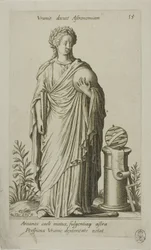 Urania, Muse of Astronomy, Plate 15 from Parnassus Biceps