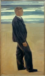 Young Man before Surf