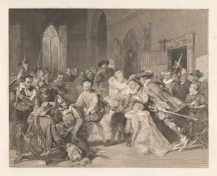 Assassination Attempt on Prince William I by Jean de Jauregui, March 18, 1852