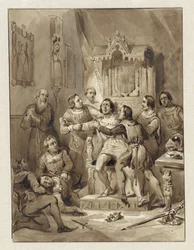 Count William V Goes Mad and Murders Gerrit van Wateringen, 1357