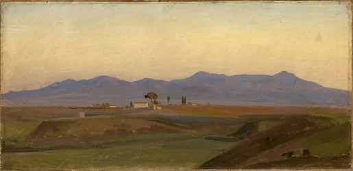 View from the Roman Campagna towards the Sabine Hills