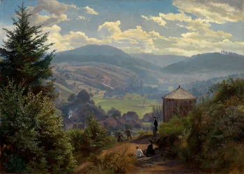 The Oberbeuern Valley from Cäcilienberg, Morning