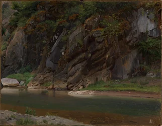 River with Rocky Bank