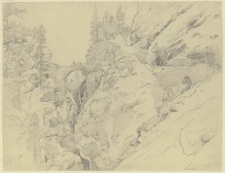 Via Mala, the stone bridge above