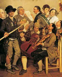 Scartocciata (musicians at festival for harvest of maize near Parma)