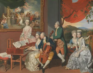 The Gore Family with George, 3rd Earl Cowper