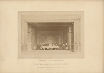Passion Play of Ober-Ammergau - Christ Holds the Last Supper with His Disciples