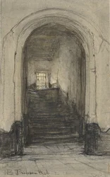 The Stairs in the Prinsenhof in Delft, Where Prince William I was Murdered in 1584